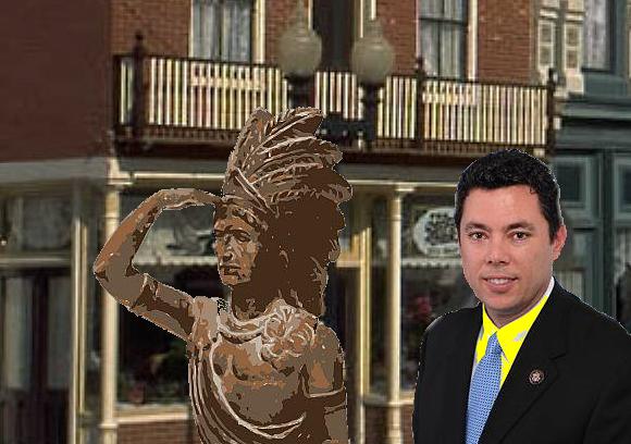 Here Chaffetz mocks Elizabeth Warren for trying to impress the liberals by citing her 'native American heritage'