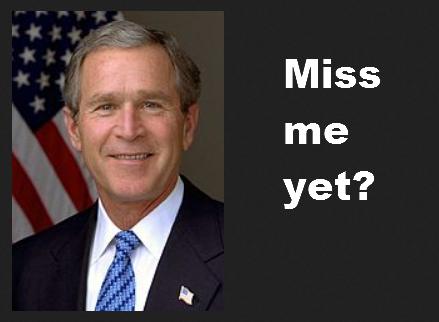 In the U.S. in 2010, after Obama's lies, corruption, smearing, intimidations and betrayals became too much for most conservatives, a George Bush billboard started appearing along our highways In the U.S. in 2010, after Obama's lies, corruption, smearing, intimidations and betrayals became too much for most conservatives, a George Bush billboard started appearing along our highways