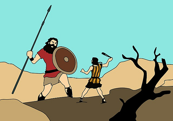 No matter who Bernie faces in 2020, it will be a David and Goliath scenario, with Bernie against Trump and the media and the elites—not a fair contest! No matter who Bernie faces in 2020, it will be a David and Goliath scenario, with Bernie against Trump and the media and the elites—not a fair contest!