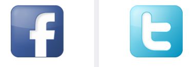 Facebook and Twitter icons