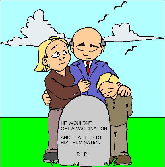 Vaccinations are very important—if we join the ranks of the anti-vaxers we may end up paying the ultimate price for our naivete: the big sleep, a long dirt nap, pushing up daisies Vaccinations are very important—if we join the ranks of the anti-vaxers we may end up paying the ultimate price for our naivete: the big sleep, a long dirt nap, pushing up daisies