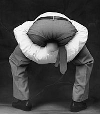 The result of this dumbing down is that the citizens are walking around with their heads up their butts, knowing nothing, learning nothing, thinking nothing The result of this dumbing down is that the citizens are walking around with their heads up their butts, knowing nothing, learning nothing, thinking nothing