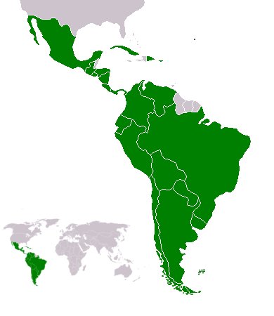 Map of Latin America Map of Latin America