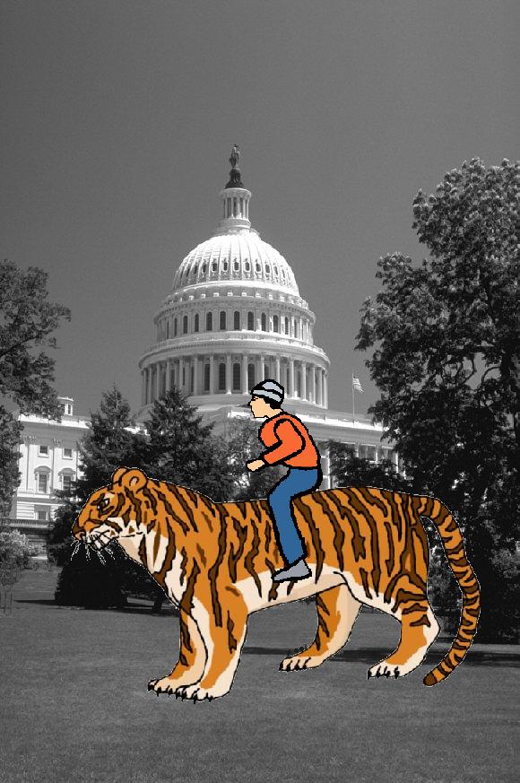 In short, the ruling class has unleashed a bunch of tigers on America, which for now it is riding. Whether and for how long it can stay on their backs and not end up in their bellies is an open question... In short, the ruling class has unleashed a bunch of tigers on America, which for now it is riding; whether and for how long it can stay on their backs and not end up in their bellies is an open question...