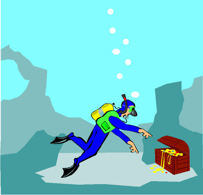 Once I was a scuba diver in a sea of words . . . Once I was a scuba diver in a sea of words . . .