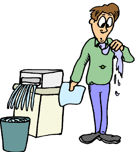 Good cyber-security requires shredding envelopes and documents before throwing them away Good cyber-security requires shredding envelopes and documents before throwing them away