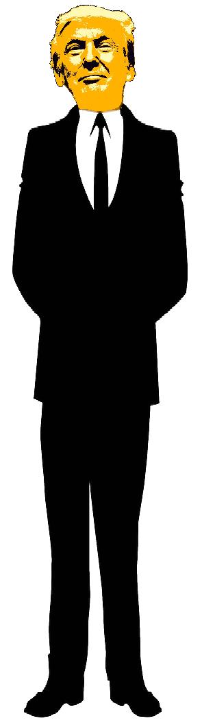 Trump's narcissism is visible to all and he acts as though he were ten feet tall, but when the media perpetually chastize him for being a silly toddler having no idea what he is doing, they make his point Trump's narcissism is visible to all and he acts as though he were ten feet tall, but when the media perpetually chastize him for being a silly toddler having no idea what he is doing, they make his point