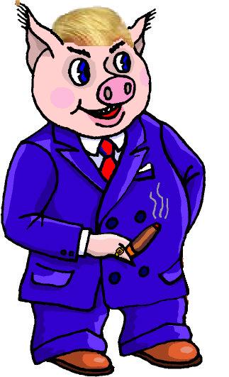 Givhan says: The theme of this book is quite straightforward: the president is a pig Givhan says: The theme of this book is quite straightforward: the president is a pig