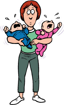 Mom-only steep-gradient nurturing situations often look like this�with mom feeling exasperated; how good will her childcare be?