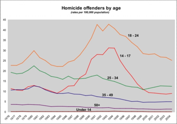 homicide offenders by age homicide offenders by age
