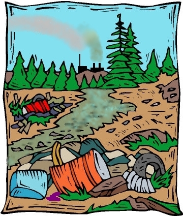 Polluting a stream Polluting a stream