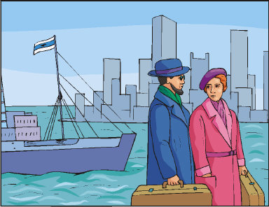 Refugee couple